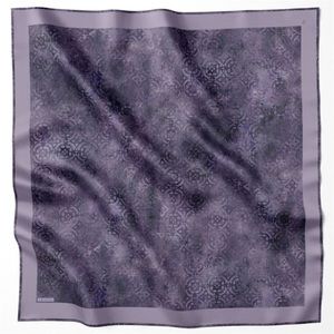 90 x 90 cm pure silk scarf purple